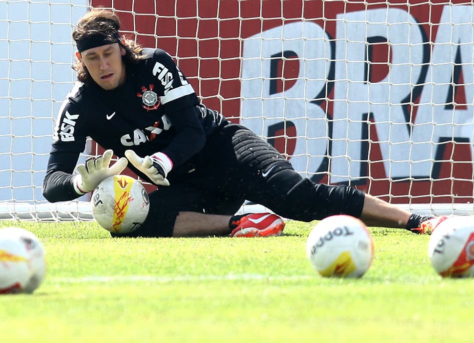 Cássio - Treino do Corinthians (Foto: Tom Dib/LANCE!Press)