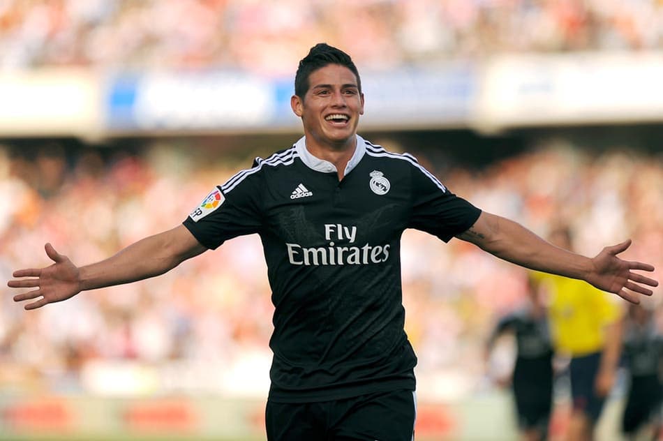 James Rodríguez - Granada x Real Madrid (Foto: Jorge Guerrero/ AFP)