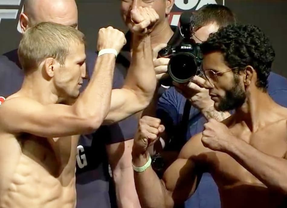 Hugo Viana - Pesagem UFC On FOX 7 (Foto: Reprodução)