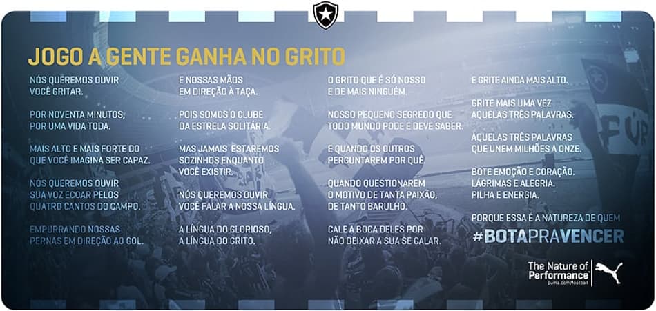 Manifesto Botafogo-Puma