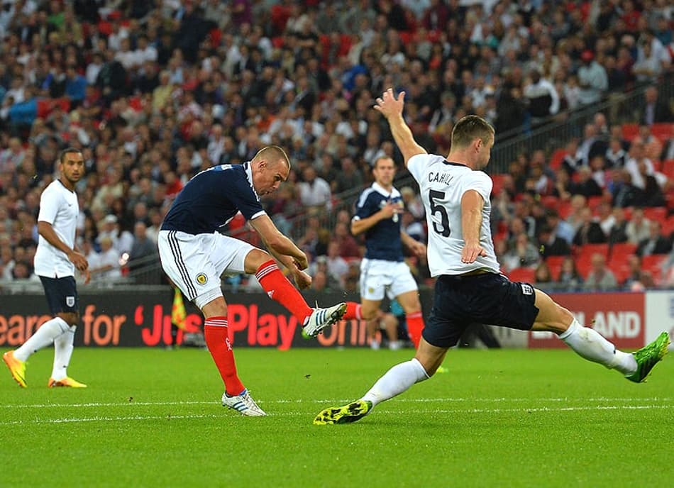 Inglaterra x Escócia (Foto: Ben Stansall/ AFP)