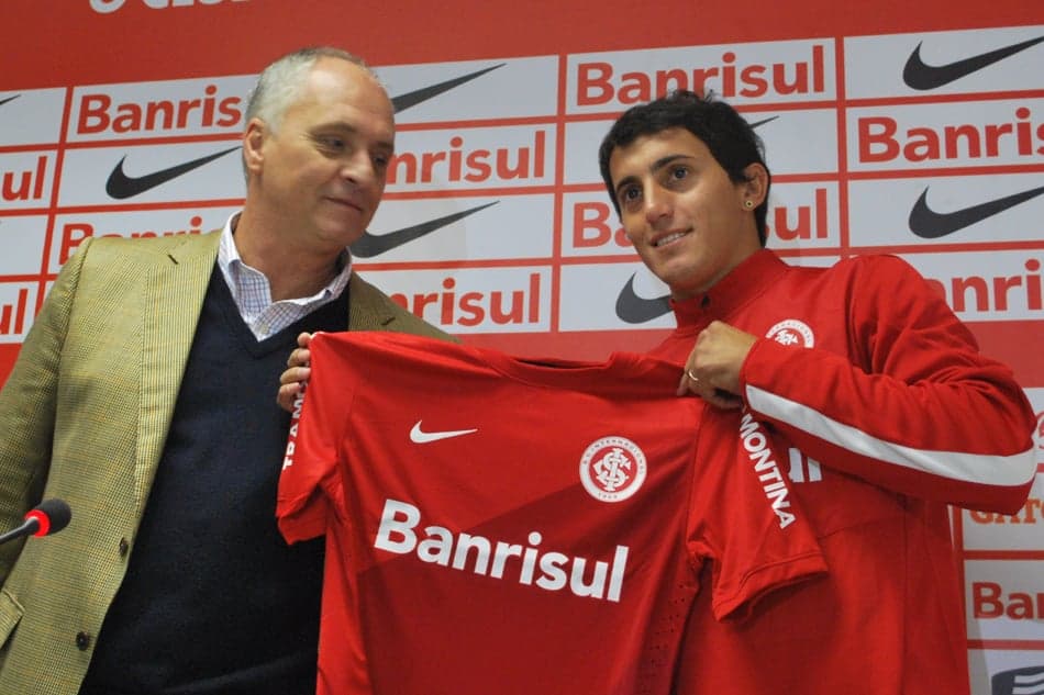 Apresentação de argentino Luque - Internacional (Foto: Eduardo Moura/ LANCE!Press)