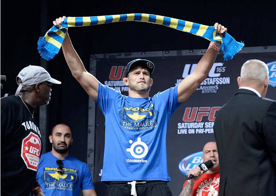 UFC confirma retorno de Gustafsson para setembro, na Alemanha