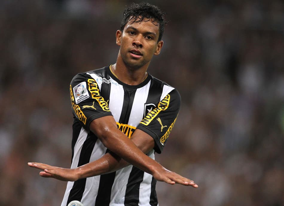Wallyson comemorando Gol - Botafogo x Desportivo Quito (Foto:Bruno de Lima/ LANCE!Press)