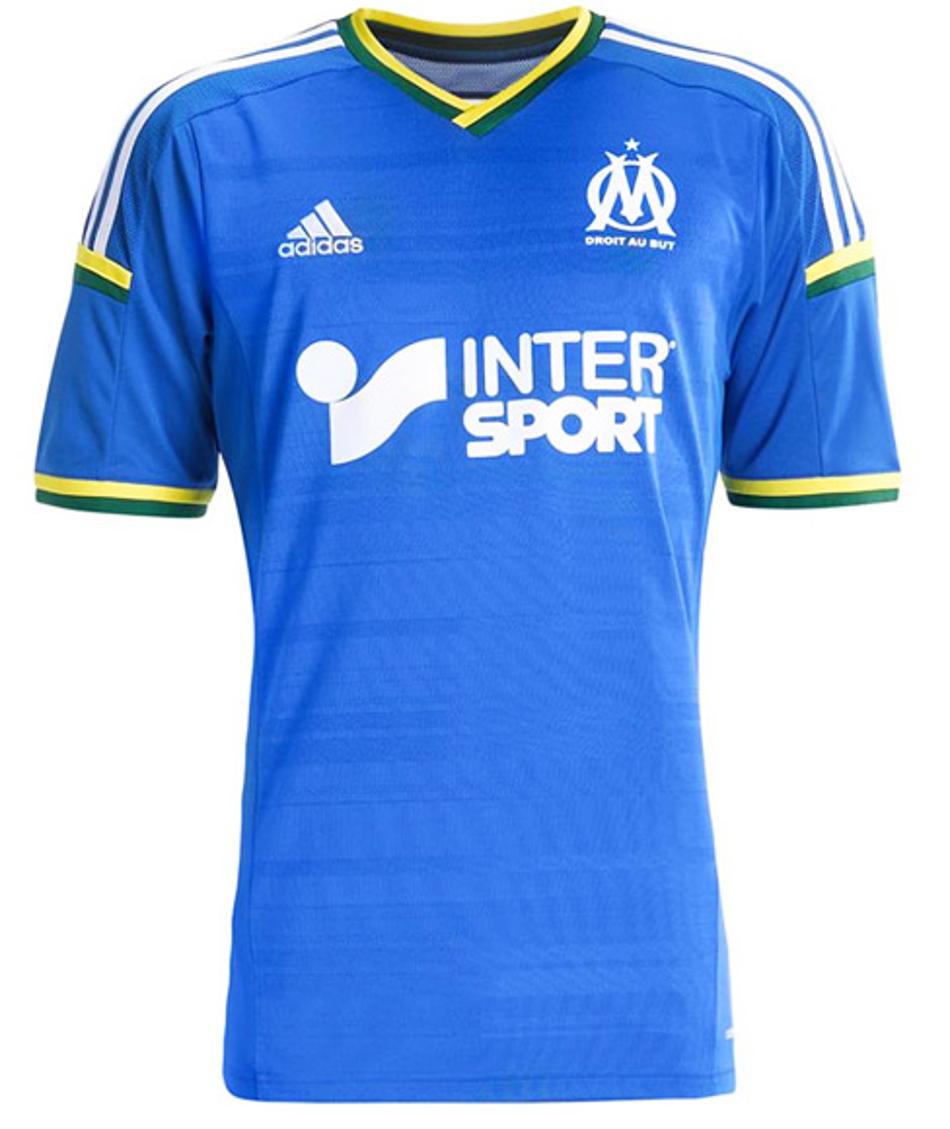 Olympique de Marseille homenageia classificação da França para a Copa 2014 (Foto: Super Esporte)