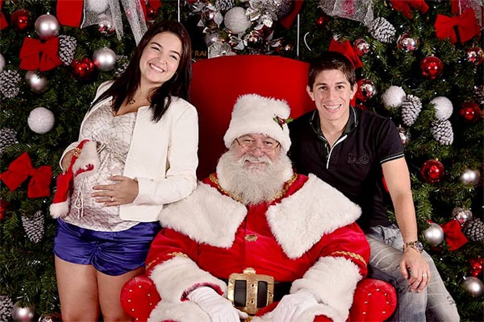 Conca e papai noel (Foto: Flávio Ramos/Tapume)