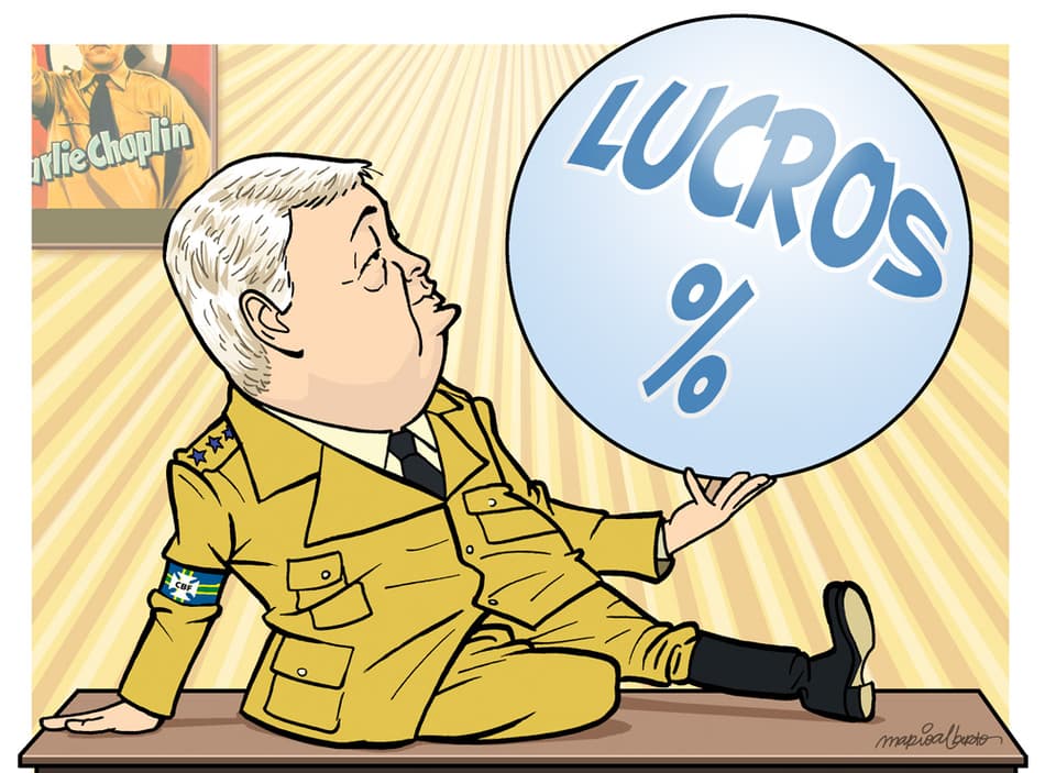 Charge do Ricardo Teixeira (Imagem: Mario Alberto)
