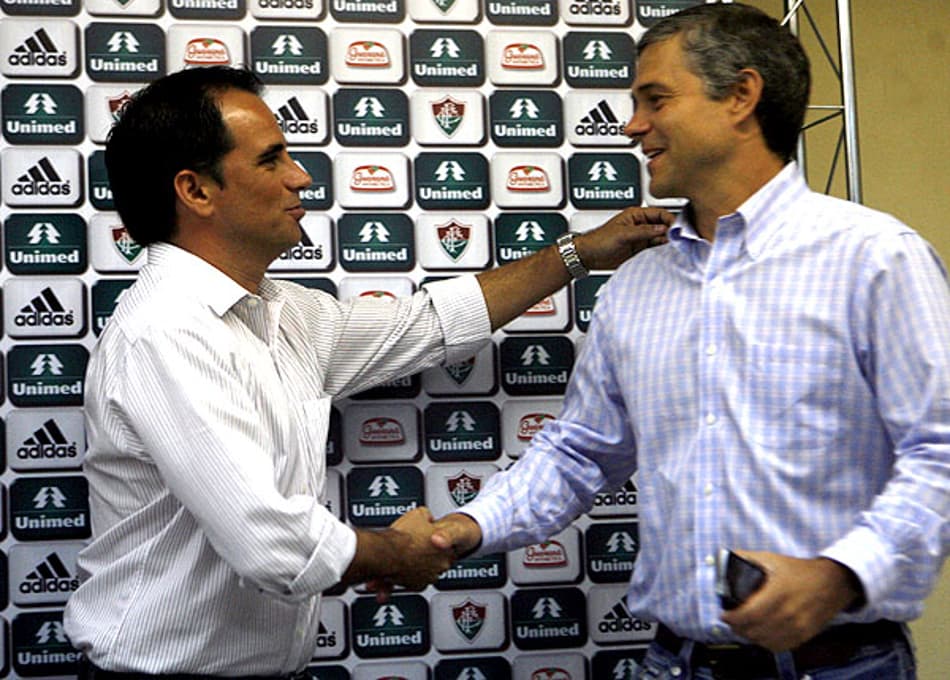 Rodrigo Caetano e Peter Siemsen - Fluminense (Foto: Paulo Sérgio)