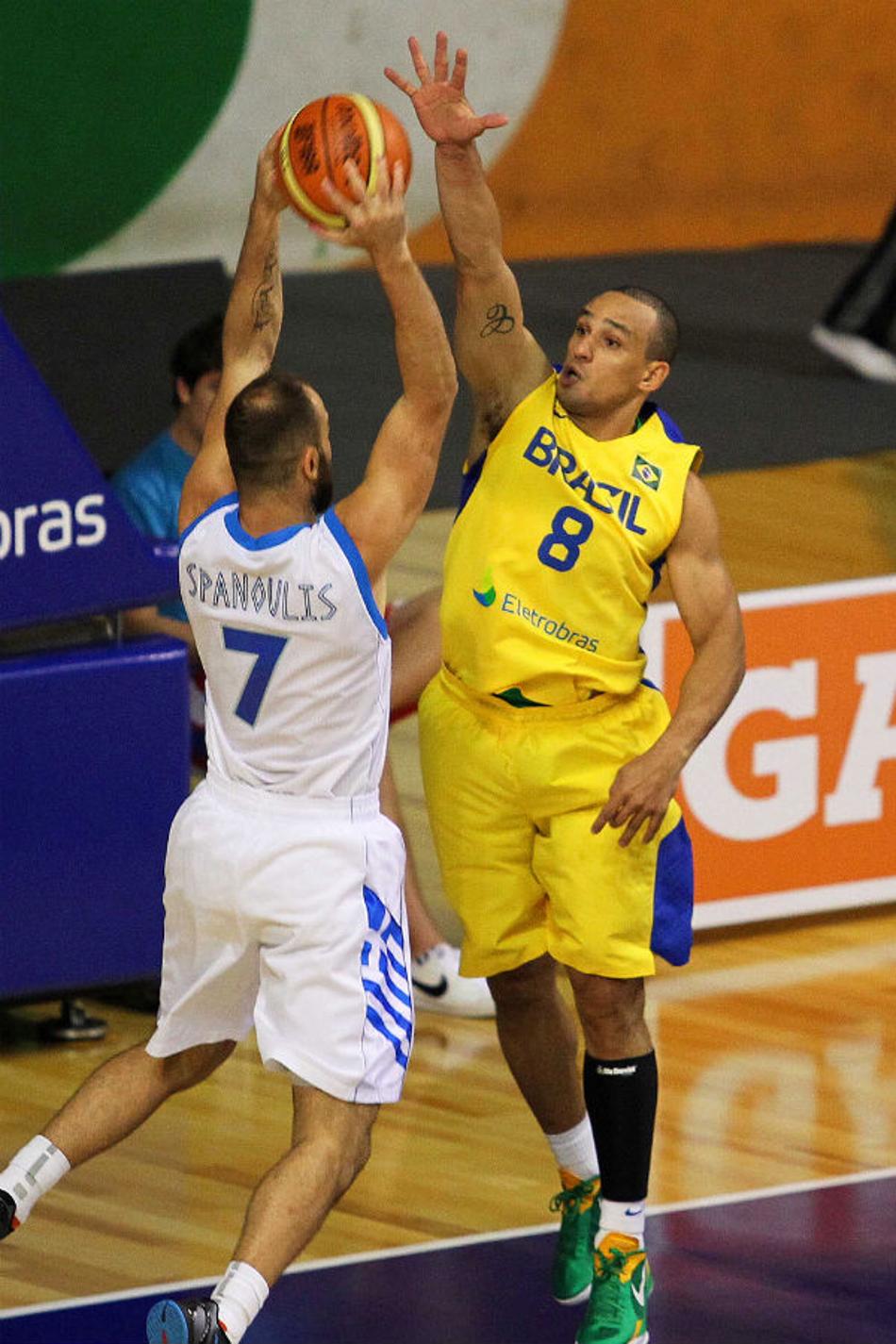 Brasil x Grécia - Torneio Eletrobrás de Basquete (Foto: Gaspar Nóbrega/Inovafoto)
