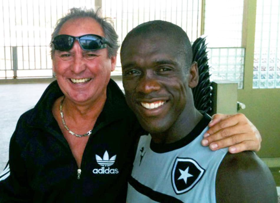 Mendonça e Seedorf (Foto: Reprodução/Twitter)