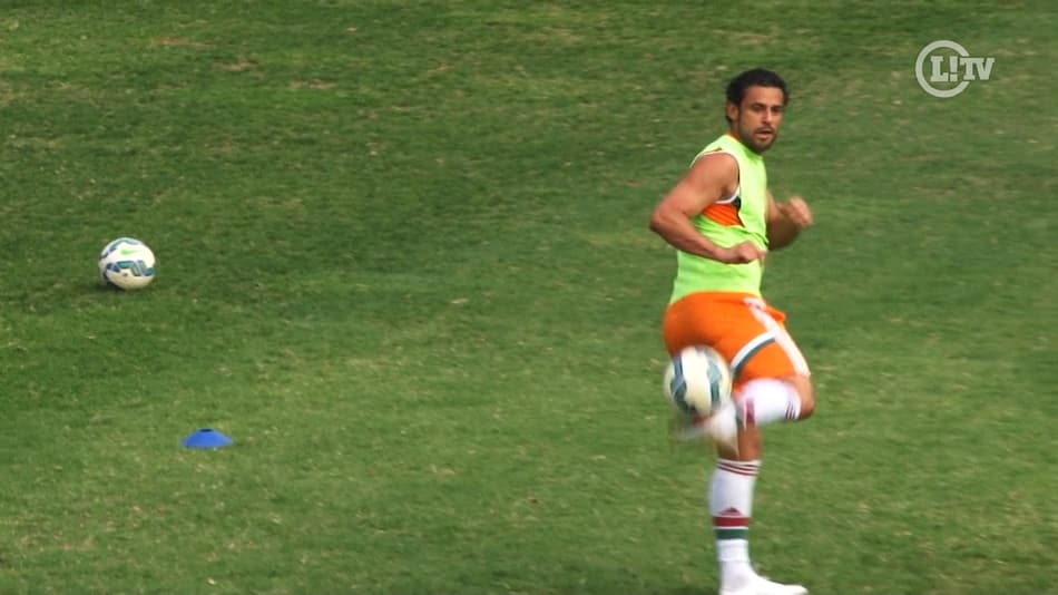 Fred treina normalmente e deve reforçar o Fluminense na semifinal