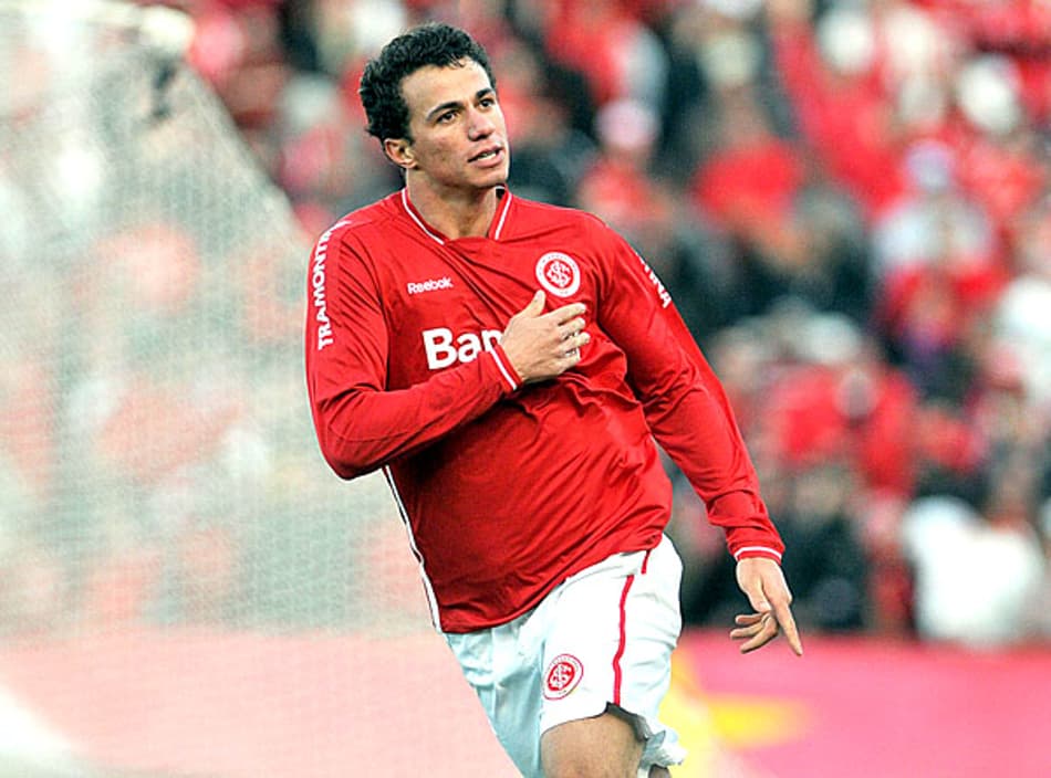 Gol do Leandro Damião - Internacional x Flamengo (Foto: Ricardo Rimoli)