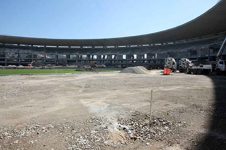 Demolição do anel inferior do Maracanã é concluída (Foto: Fernanda Almeida/Governo do Estado do RJ)