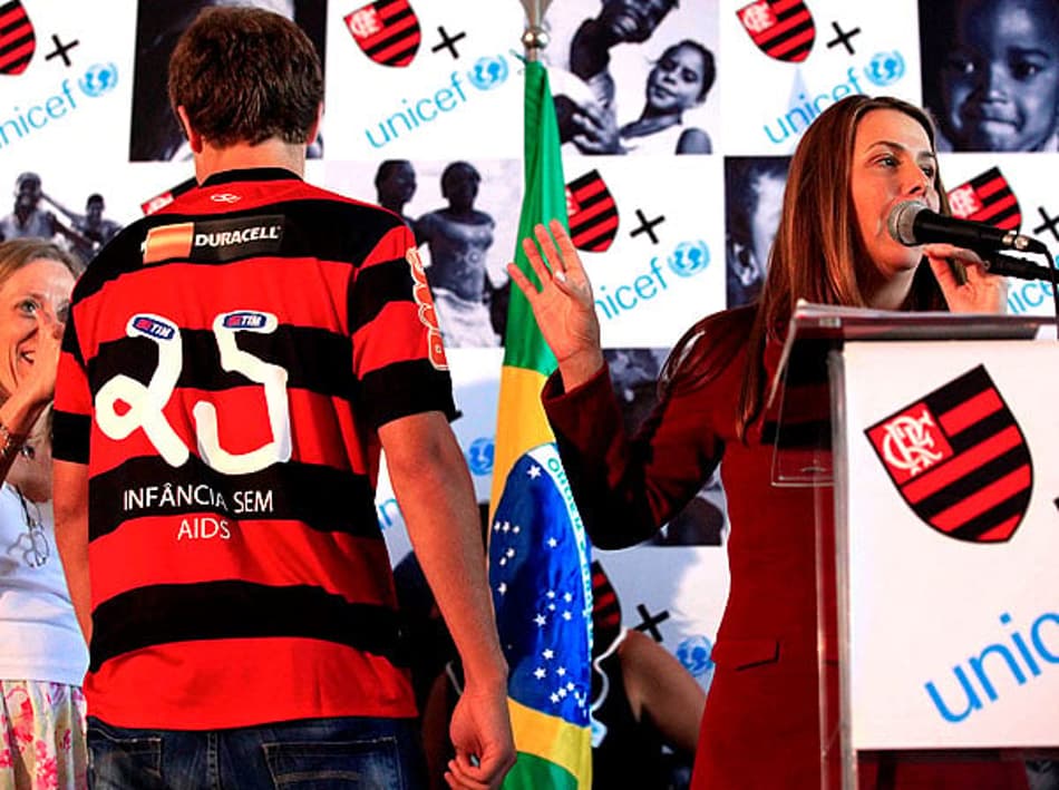 Lançamento da parceria do Flamengo com a Unicef (Foto: Leandra Benjamin/Fla Imagem)