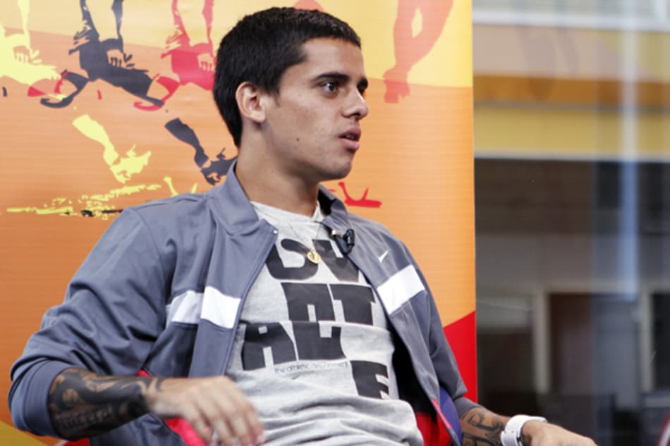 Fagner visita a redação do Lance! (Foto: Ruano Carneiro)