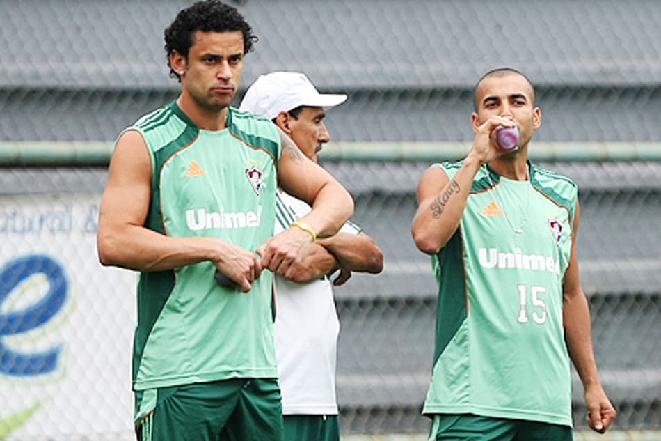 Fred e Emerson, do Fluminense (Foto: Cleber Mendes)