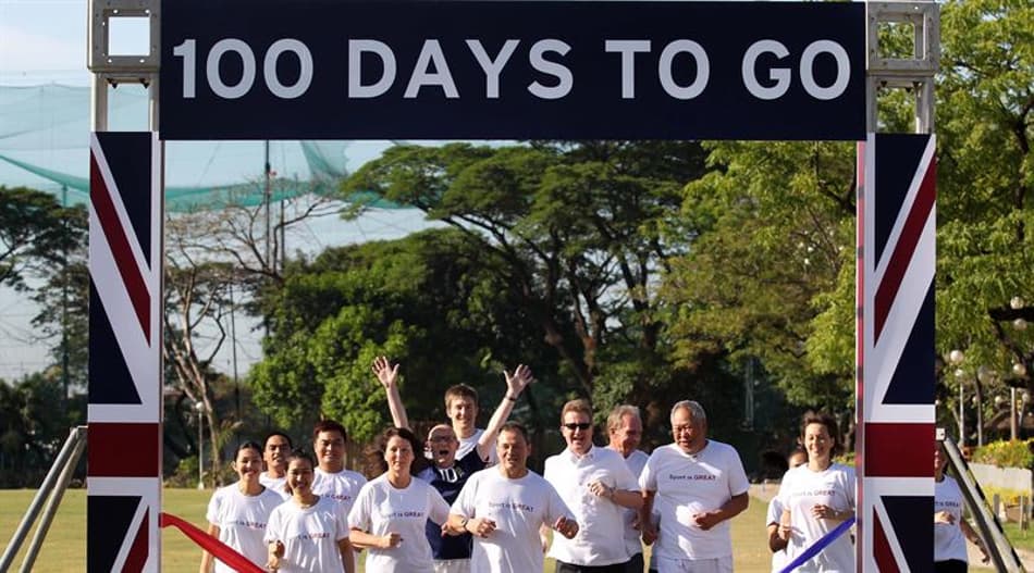 L! Imagem: Filipinas celebra 100 dias para a Olimpíada com corrida