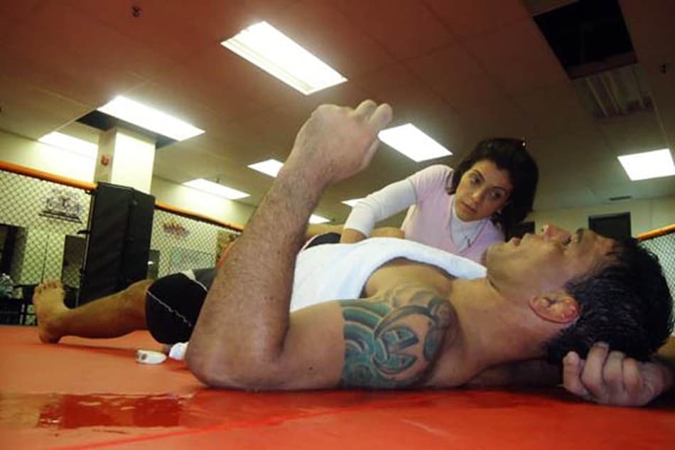 Angela Côrtes e Minotauro (Foto: Arquivo Pessoal)