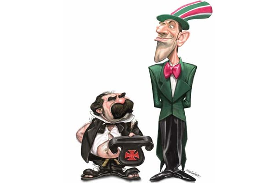 Charge - Vasco x Fluminense (Arte: Mario Alberto)