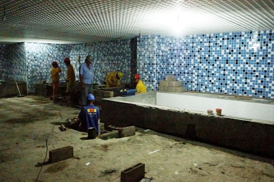 Confira o andamento das obras da Arena do Grêmio (Foto: Wesley Santos/PressDigital)