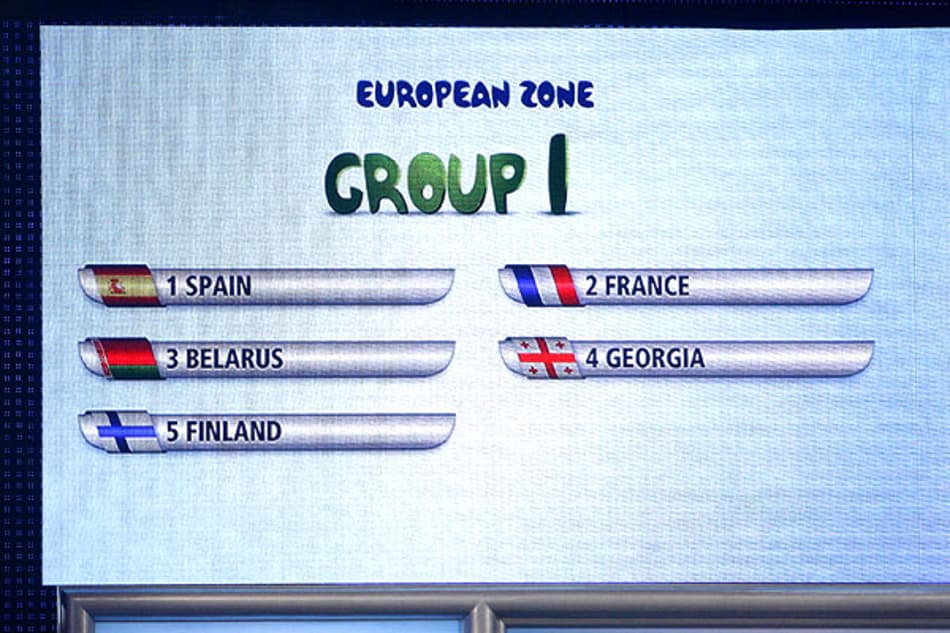 Espanha e França no mesmo grupo nas Eliminatórias