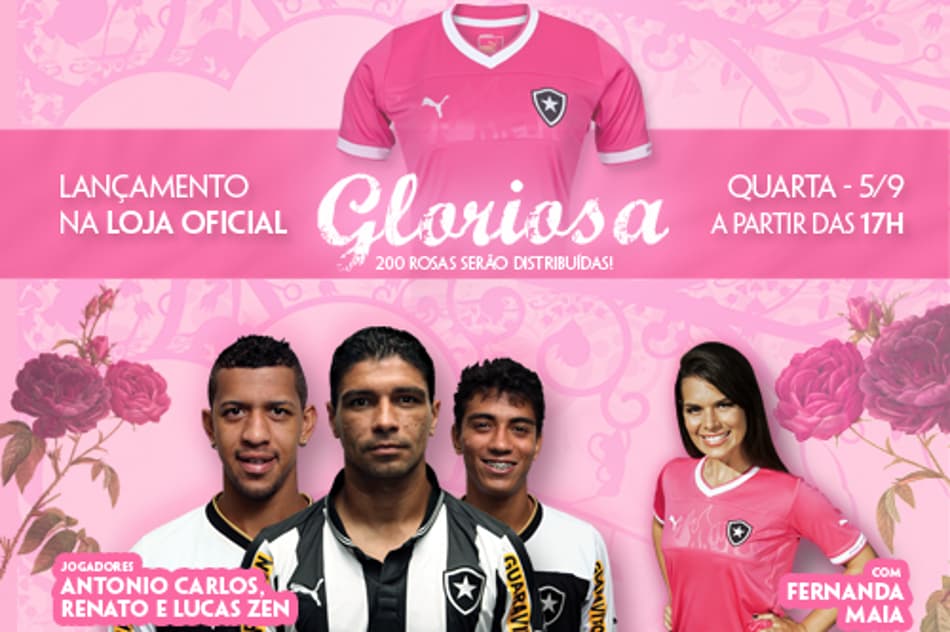 Lançamento da nova camisa feminina do Botafogo (Foto: Divulgação)