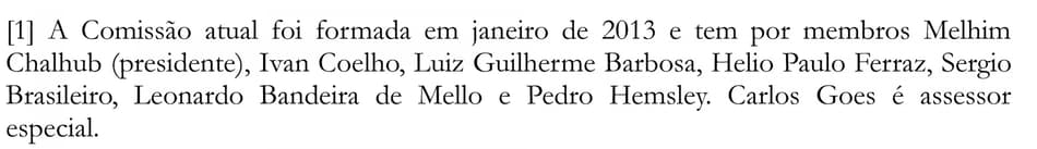 Modelo estatuto de Situação do Flamengo (Foto: Reprodução)