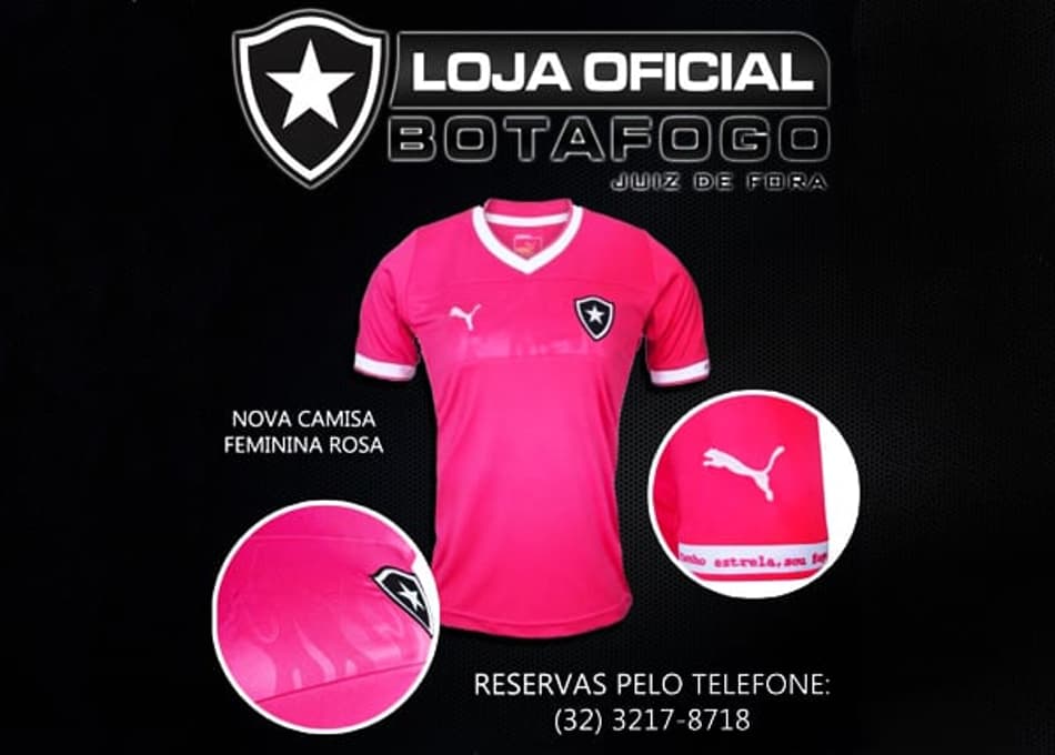 Camisa rosa do Botafogo (Foto: Divulgação)