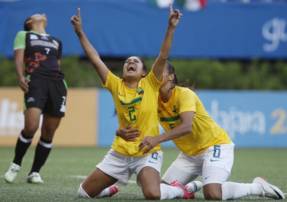 Pan 2011 - Brasil x México - Maurine Gol (Foto: Alejandro Acosta/Reuters)