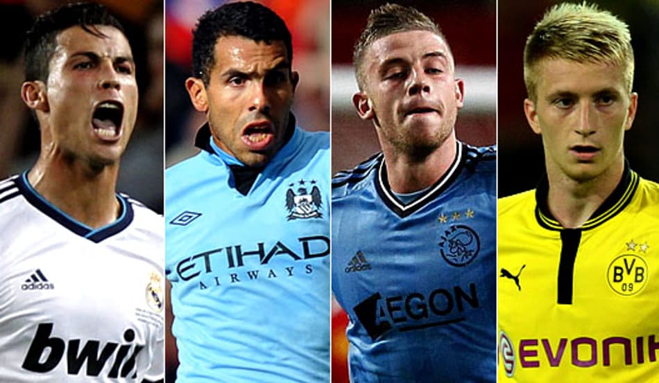 HOME Real Madrid, Manchester City, Ajax e Borussia Dortmund (Fotos: Agências internacionais)