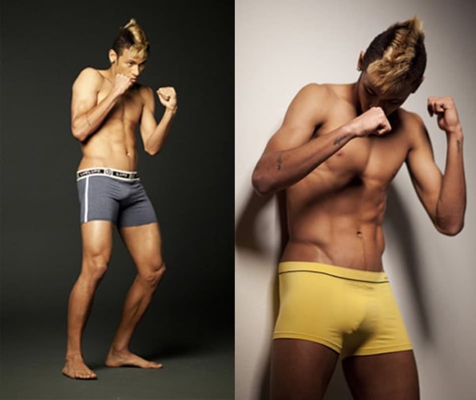 Neymar de cueca em campanha publicitária (Foto: Handout/Reuters)