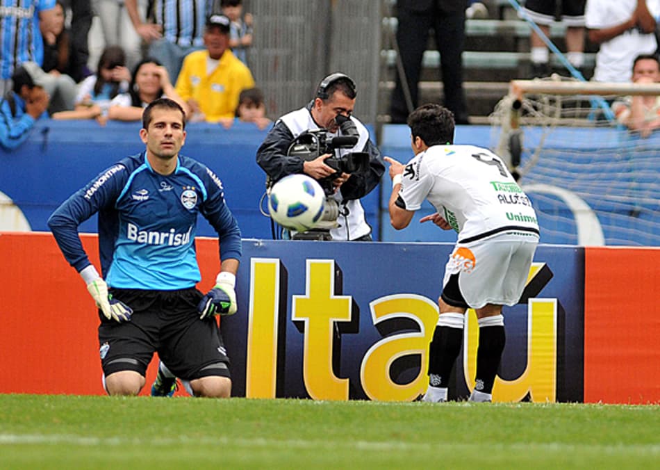 Grêmio x Figueirense - Gol (Foto: Ricardo Rímoli)