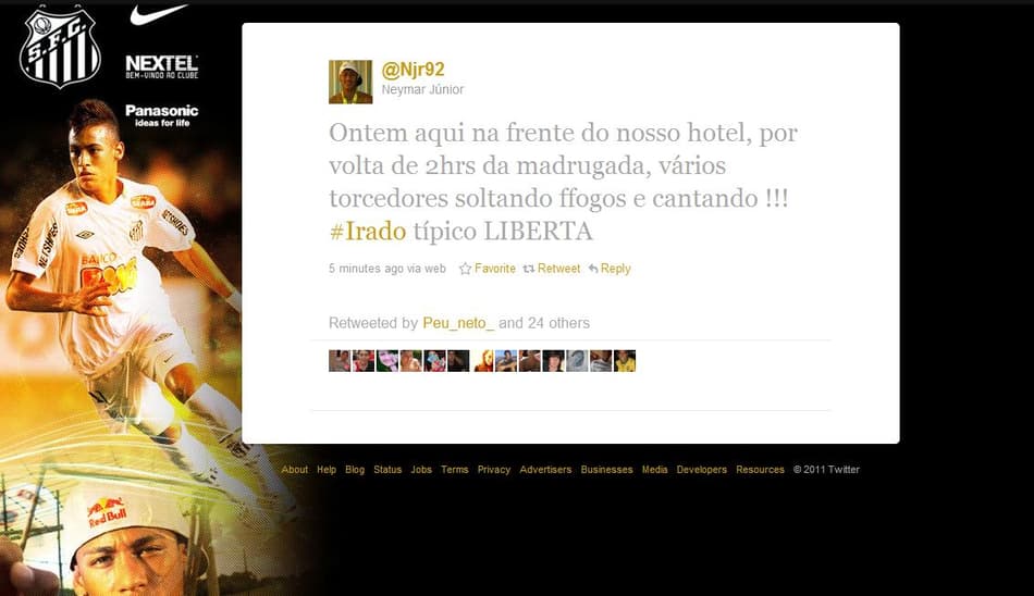 Joia brinca com foguetório: 'Irado, típico Liberta'