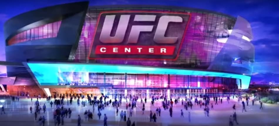 Montagem mostra projeção do UFC Center (FOTO: Reprodução)