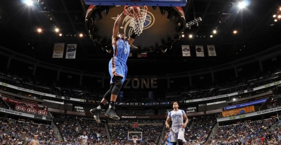 Westbrook e Durant atingem marca histórica em vitória do Thunder sobre o Magic