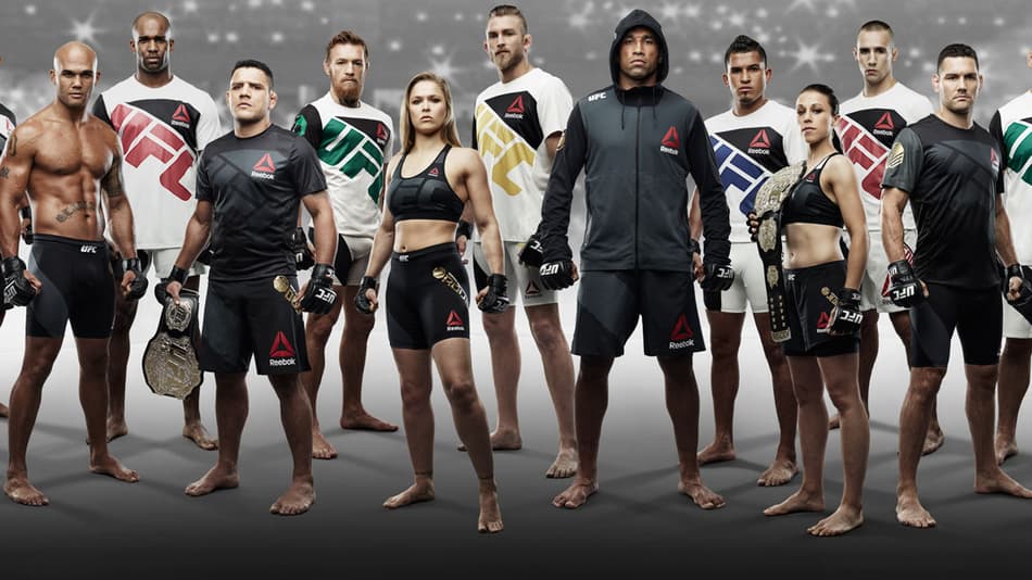 Uniformes do UFC-Reebok (FOTO: Divulgação)
