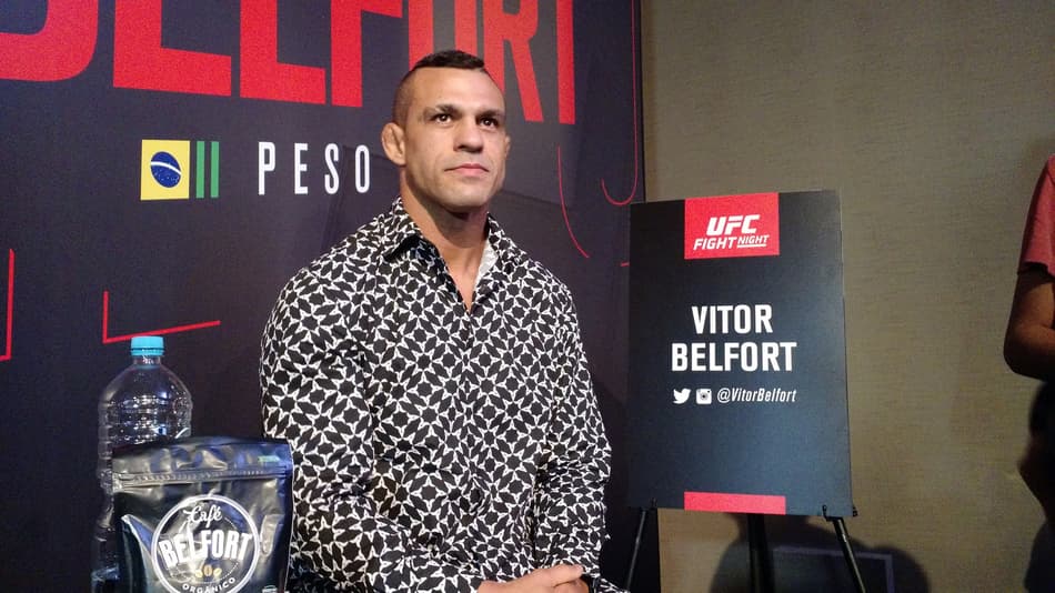 Vitor Belfort conversou com a imprensa antes do UFC São Paulo (FOTO: Luis Fernando Coutinho)