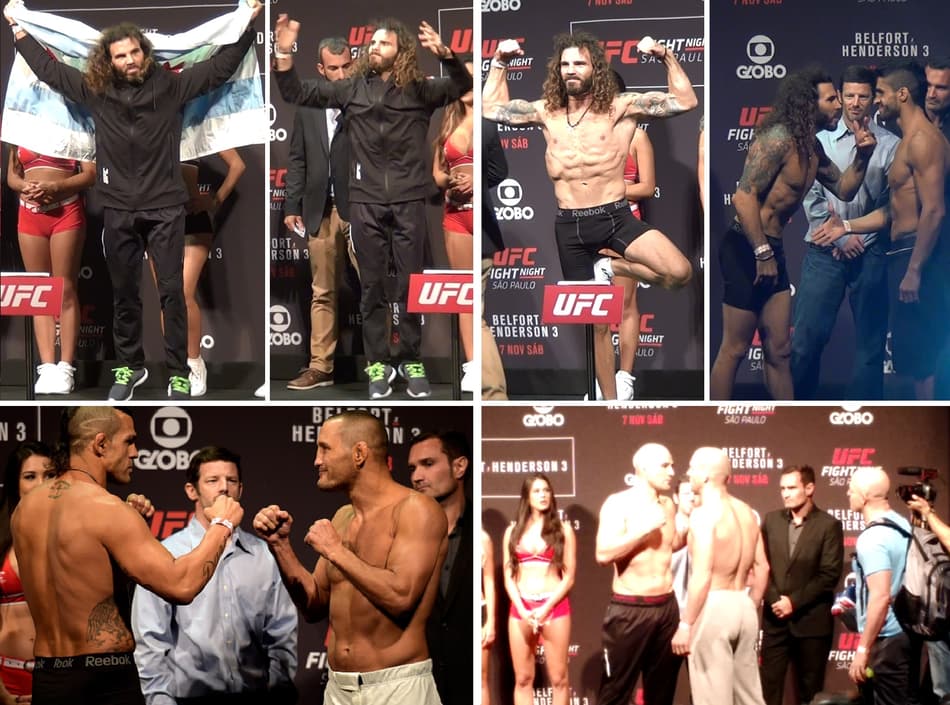 Pesagem do UFC São Paulo: torcida x gringos e encaradas tranquilas