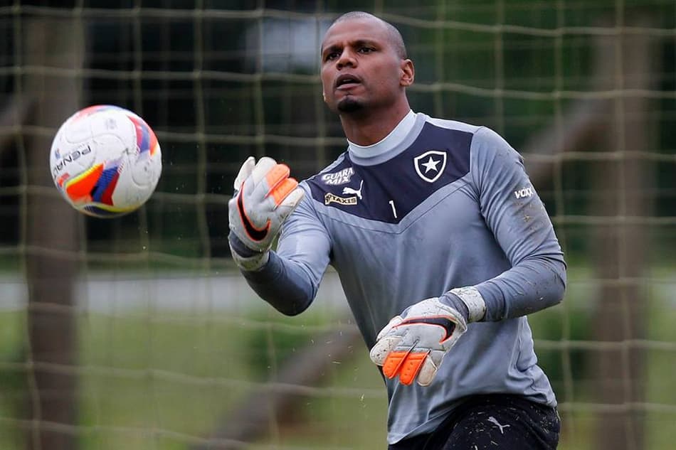 Jefferson - Treino do Botafogo em Criciúma (Foto:Vitor Silva / SSPress)