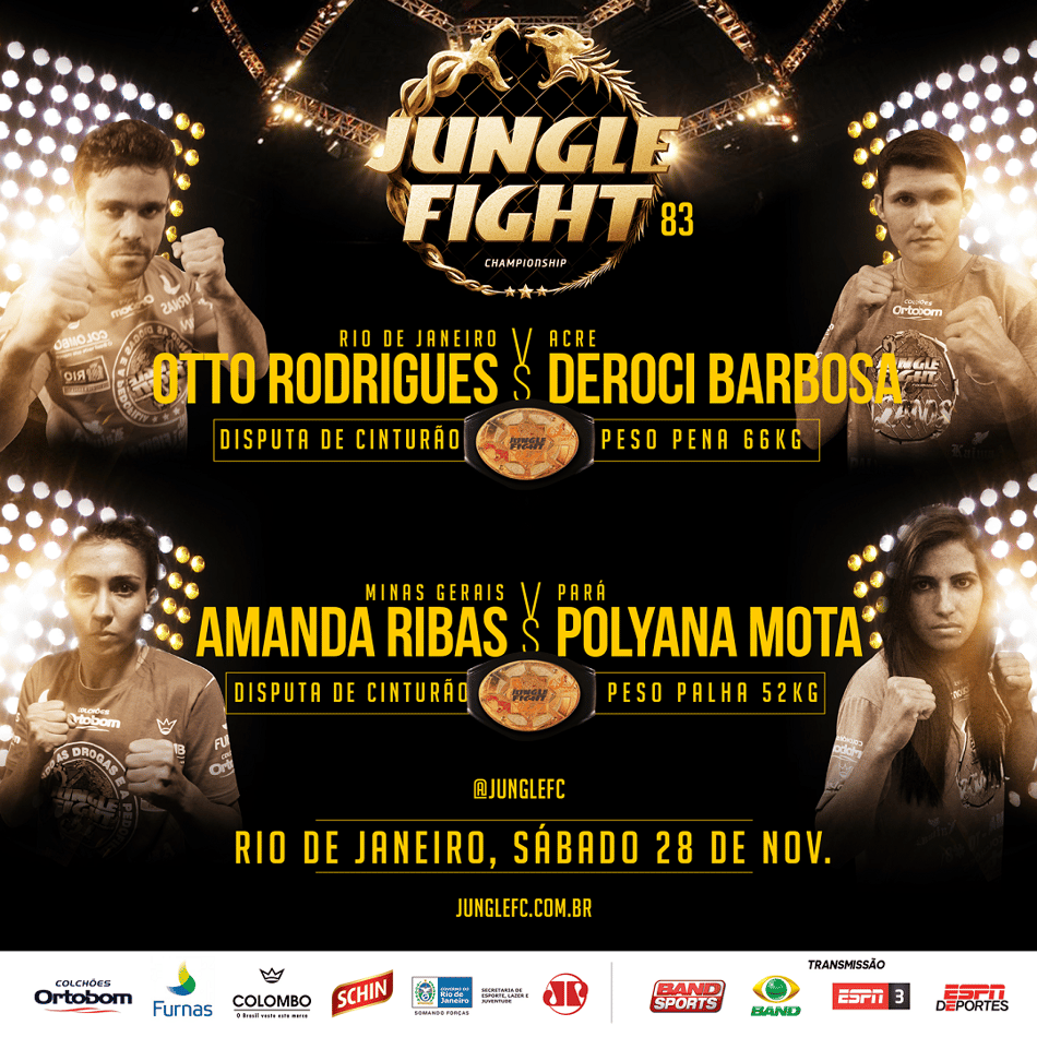 Jungle Fight 83 acontece no Rio de Janeiro (FOTO: Divulgação)