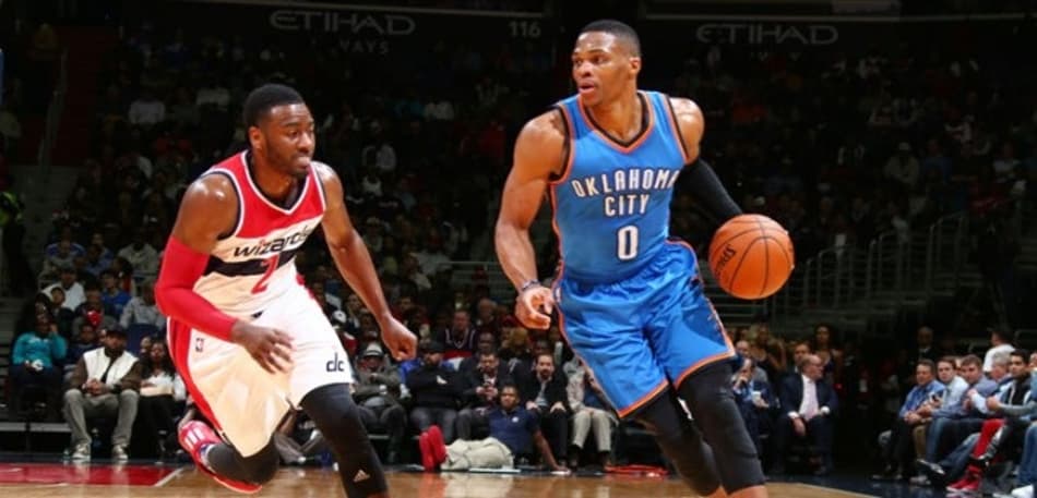 Westbrook faz triplo-duplo e Thunder vence Wizards