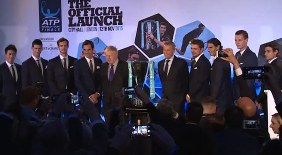 Federer cai no grupo de Djokovic no ATP Finals. Nadal com Murray