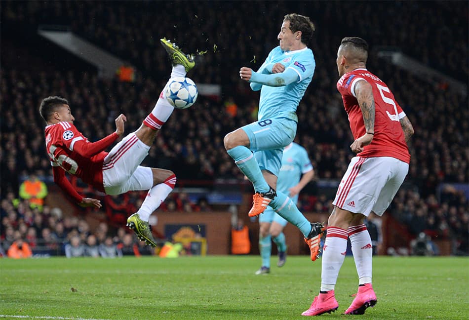 Manchester United x PSV (foto:AFP)