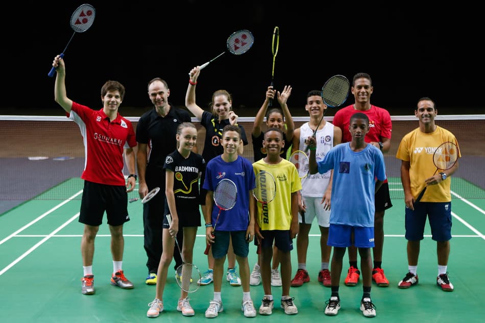 Clínica de badminton (Foto: Pedro Martins/BWF)