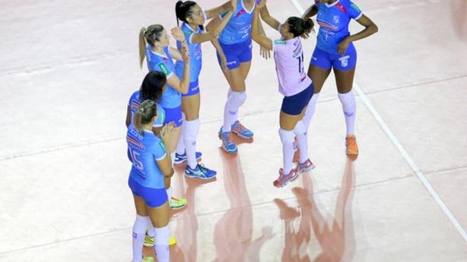 Componesa/Minas durante partida da Superliga de vôlei (Divulgação/Camponesa/Minas )