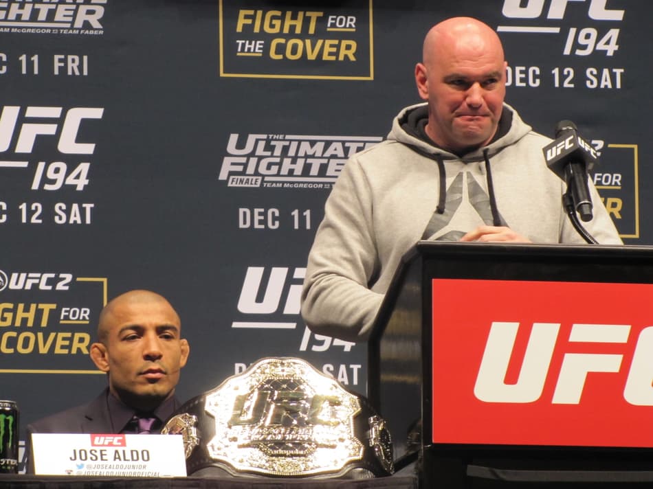 Dana esfria ideia de revanche entre Aldo e McGregor: ‘Difícil marcar’