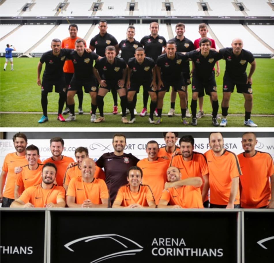 Donos de camarotes e convidados jogam na Arena Corinthians
