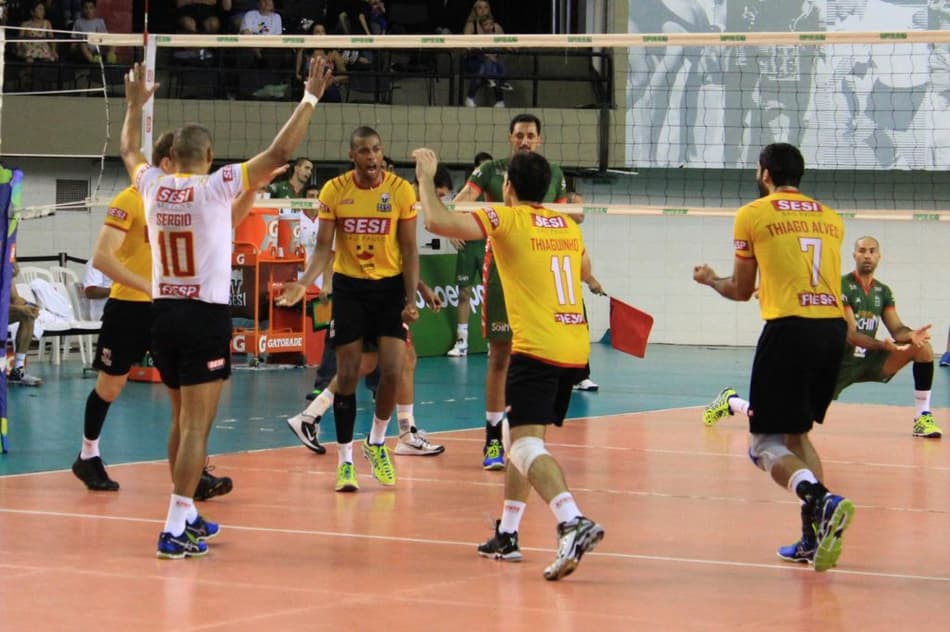 Sesi-SP vence Brasil Kirin no tie break e fica em terceiro na Superliga