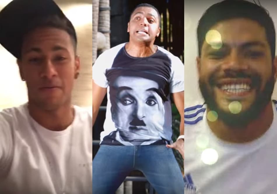 Neymar e Hulk participam de clipe de humorista. Veja!