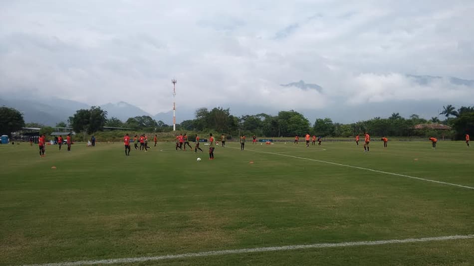 Treino do Flamengo neste domingo (Foto: Paulo Victor Reis)